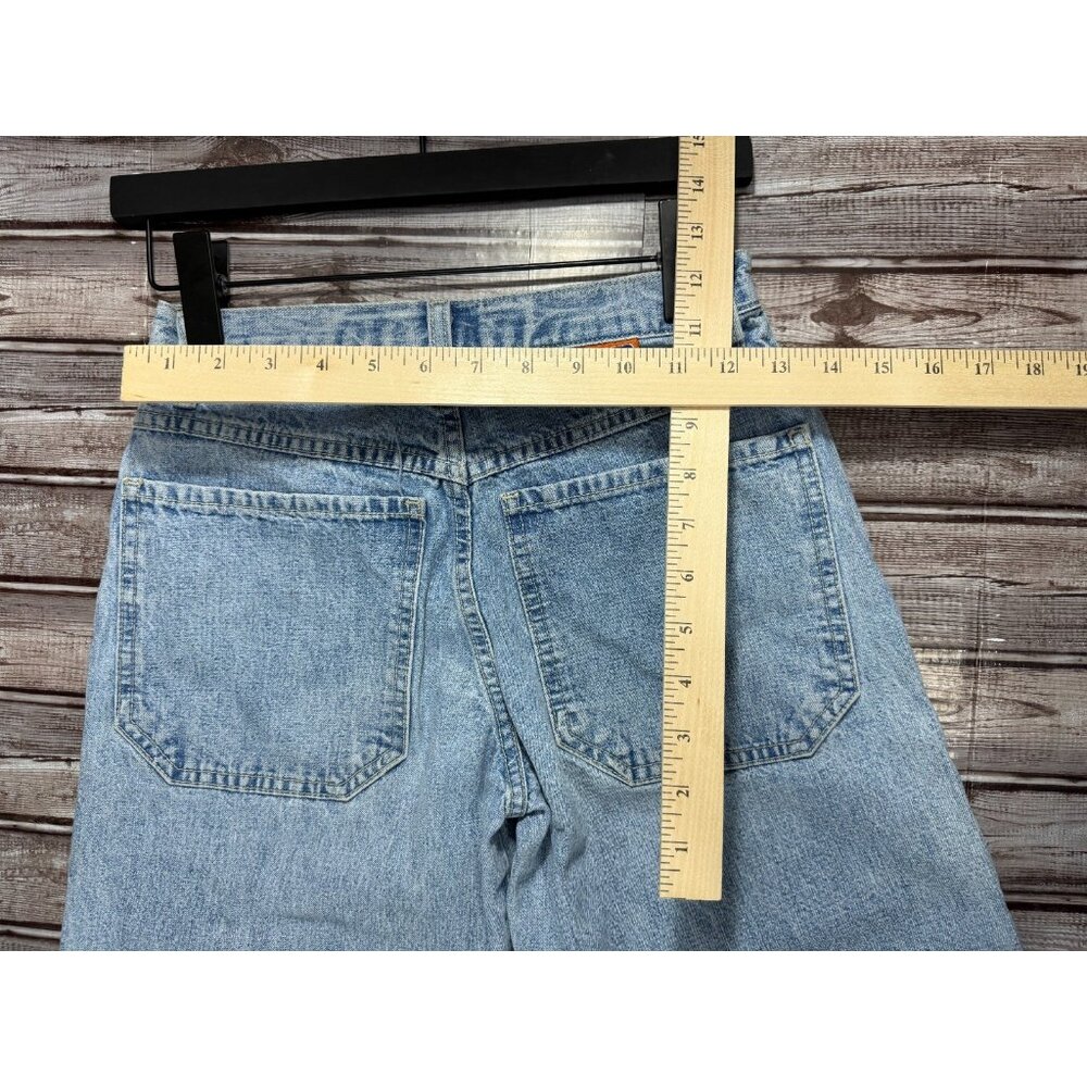 JNCO Girlie Stuff wide leg Jeans Size 3 Waist 26"  Embroidered Logos 90's vintag - Picture 3 of 7